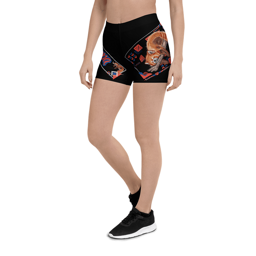 "Zzz" RED PANDA Black Flex Shorts product image (5)