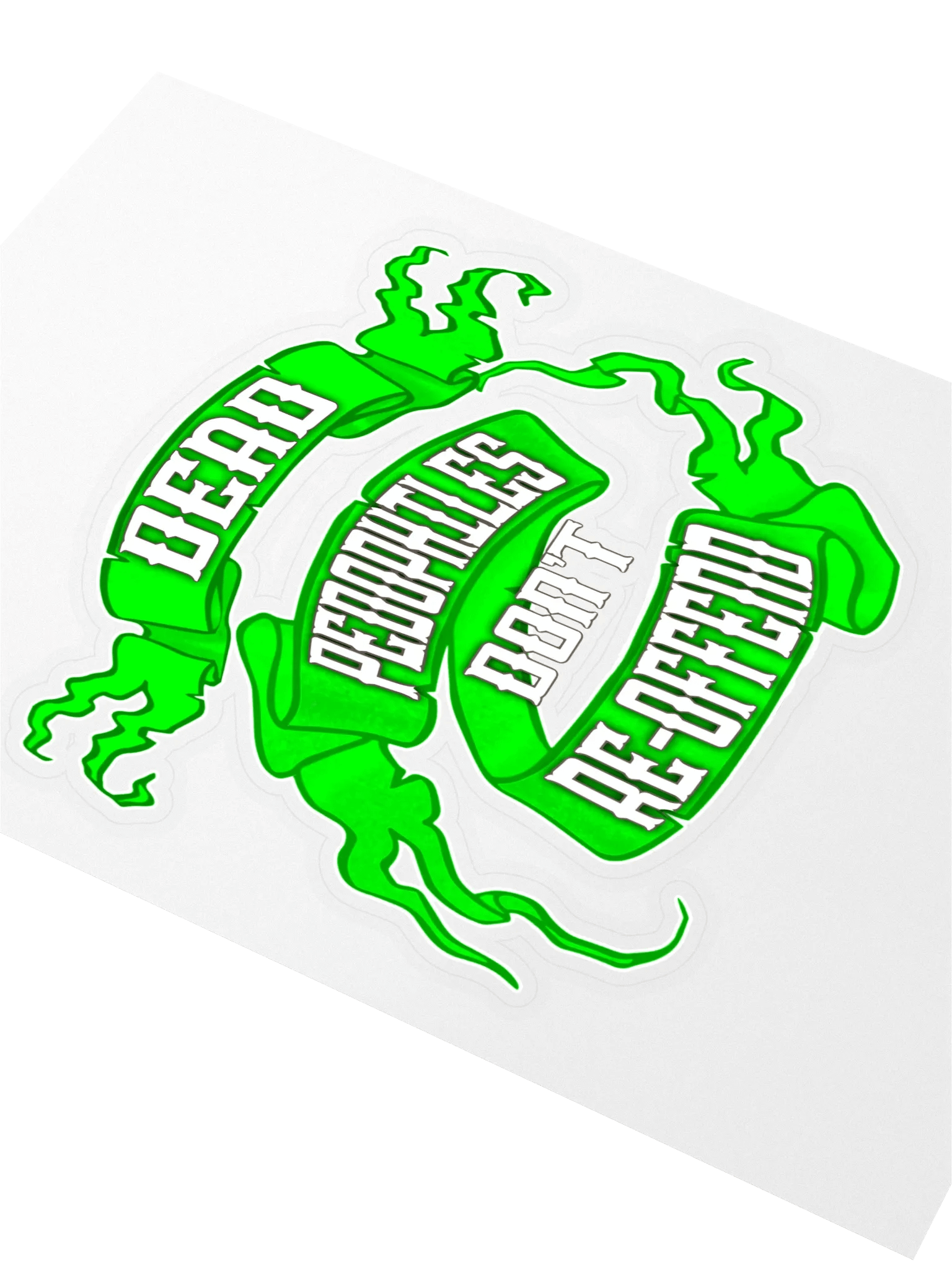 Dead Peds Neon Green Sticker product image (2)
