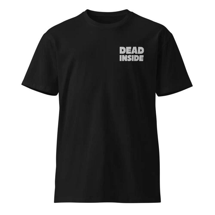 Dead Inside | Embroidered Essential T-Shirt | White Logo product image (1)