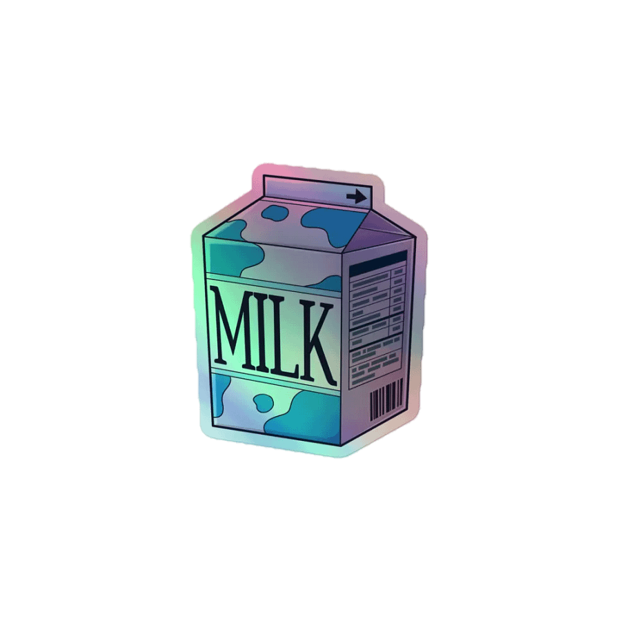Moo Magic Holographic Milk Carton Sticker Set product image (1)