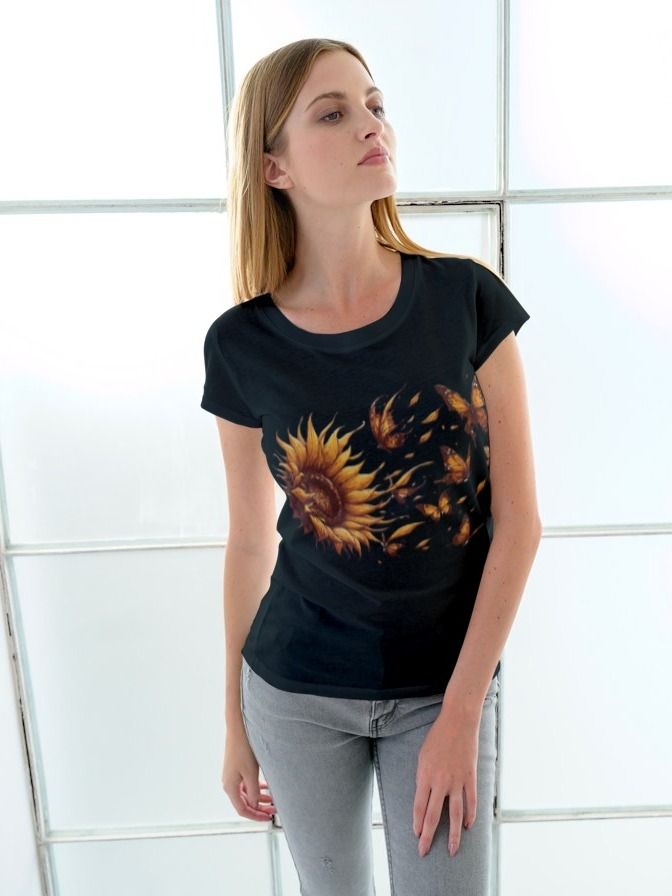 Sunflower Butterfly Dreams T-Shirt product image (2)