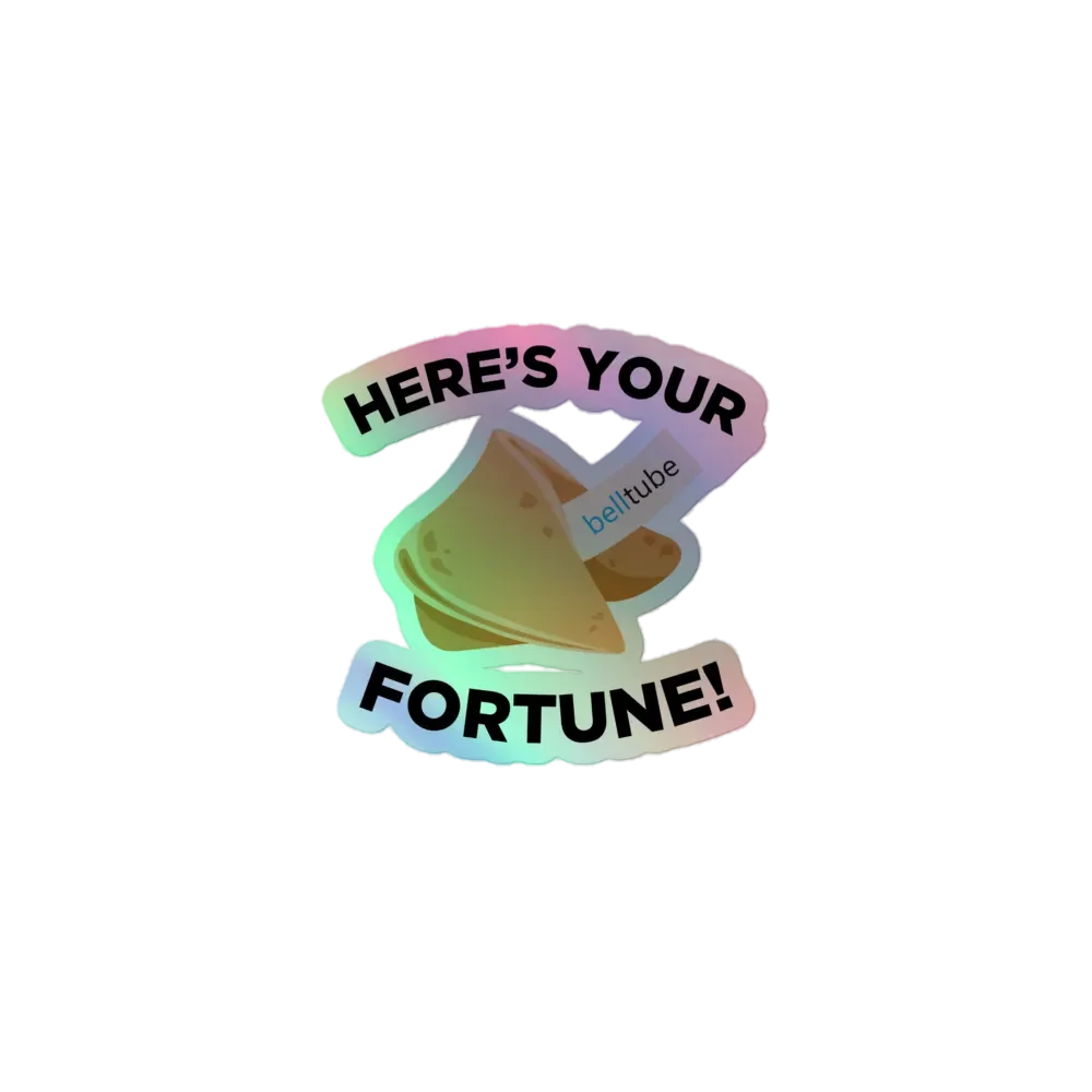 Here's Your Fortune Die-Cut Sticker product image (1)