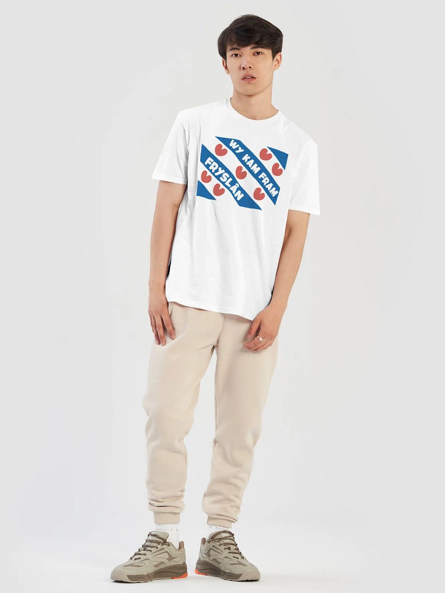 Wy kam fram Fryslân Flag - Shirt (white) product image (3)