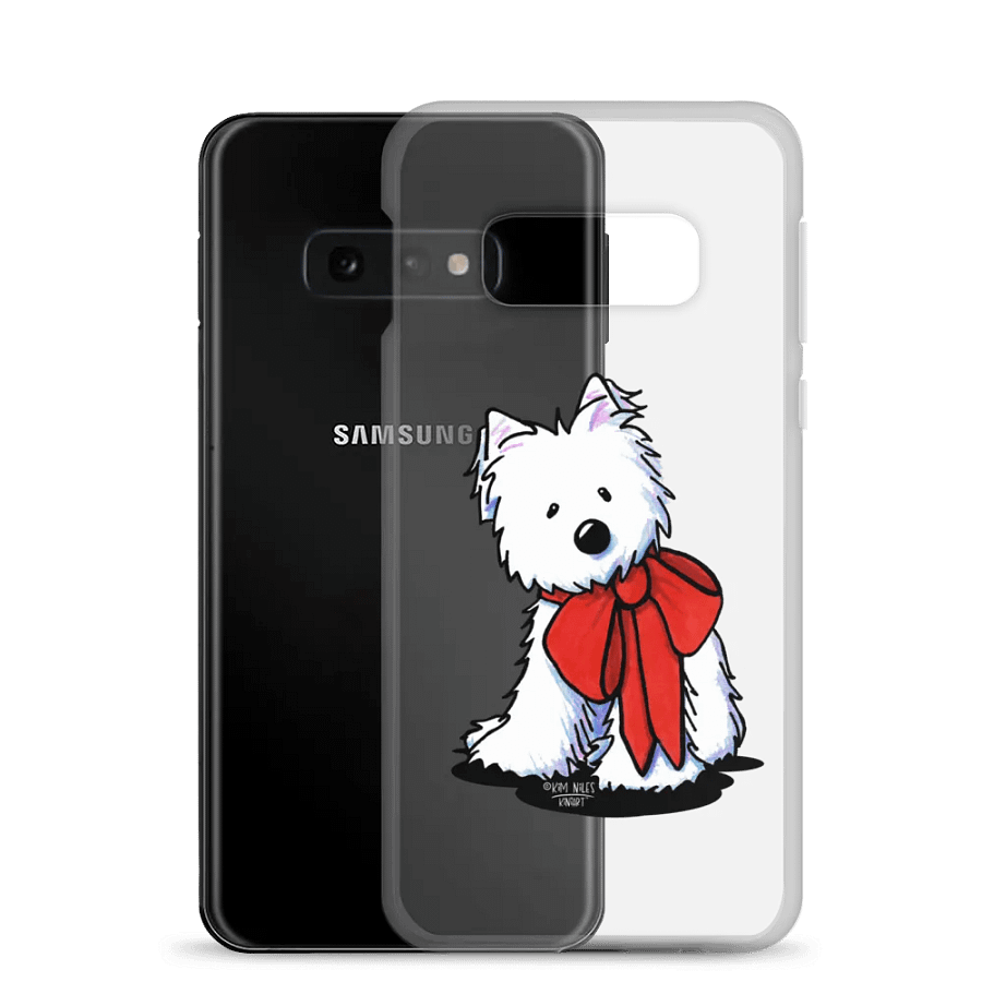 Westie Red Bow Clear Samsung® Case product image (8)