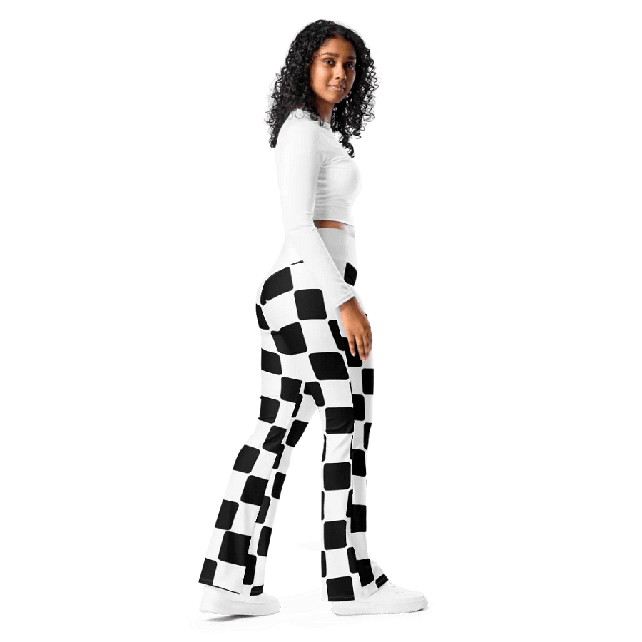 Checker Pattern Flare Pants product image (6)