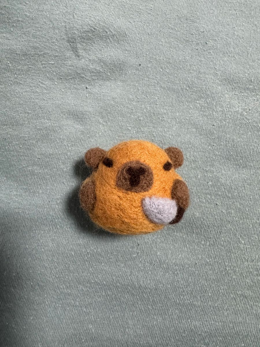 Needle felted capybara product image (1)