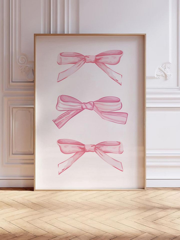 Pink Bows Coquette Print product image (1)
