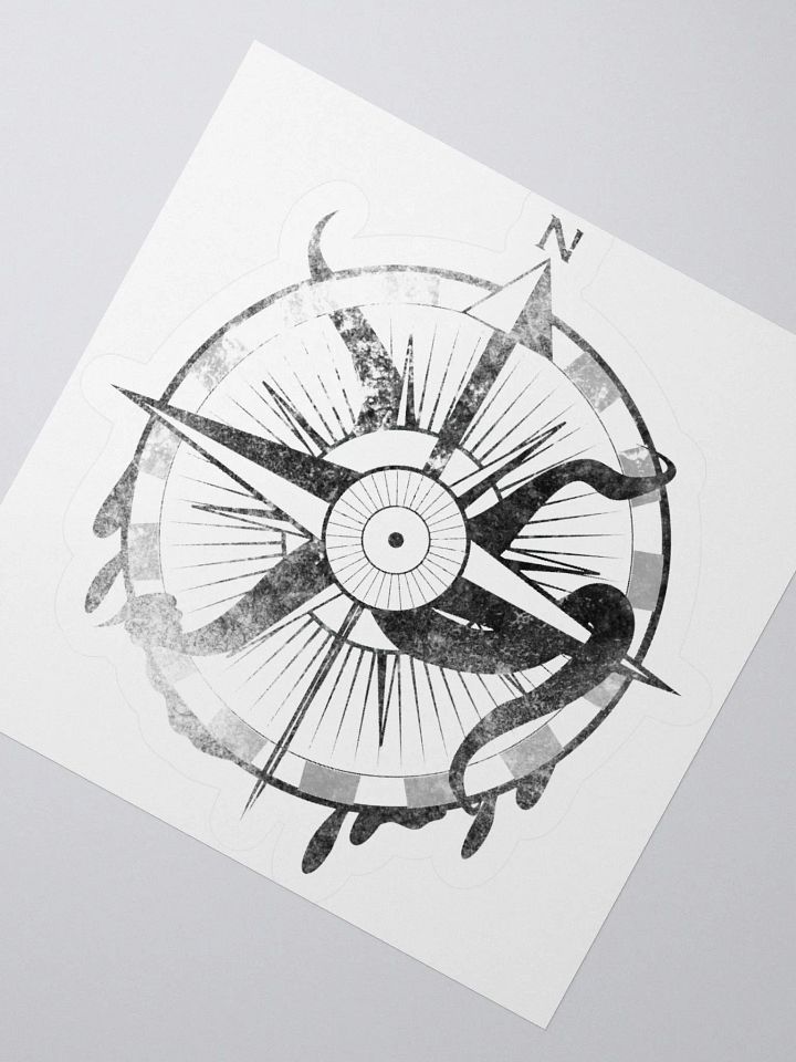 Here there be monsters - Black Sticker product image (7)