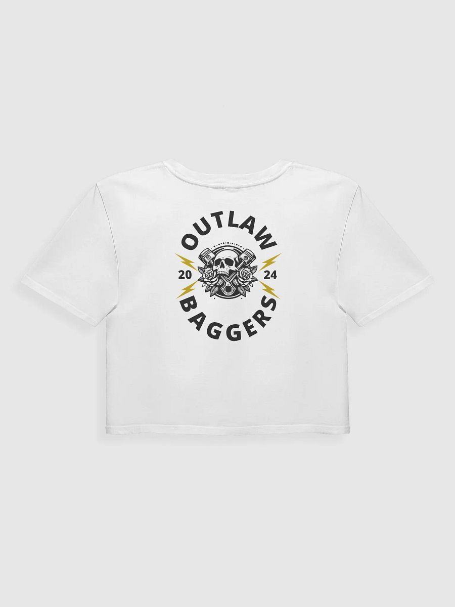 Outlaw Baggers Piston Crop Top Tee product image (2)