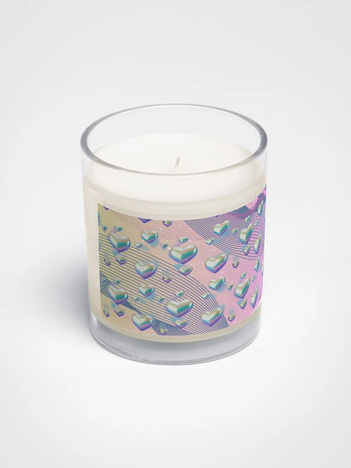 Iridescent Heart Soy Wax Candle for the feminine ladies product image (2)