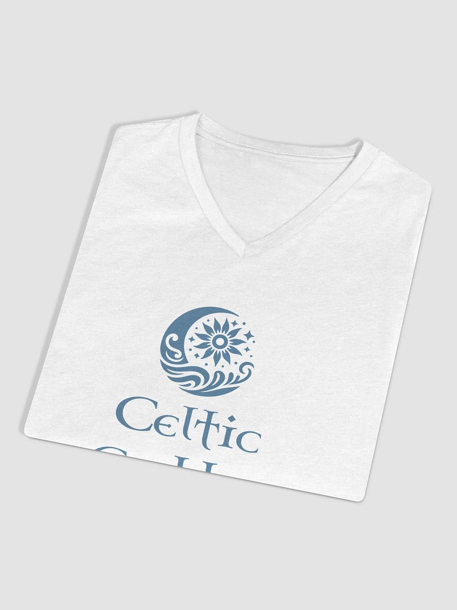 Celtic Goddess Relxed V-Neck (White/Blue) product image (7)