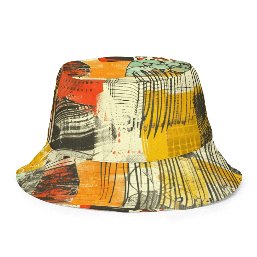 Vibrant Geometry: African Style Reversible Bucket Hat product image (8)