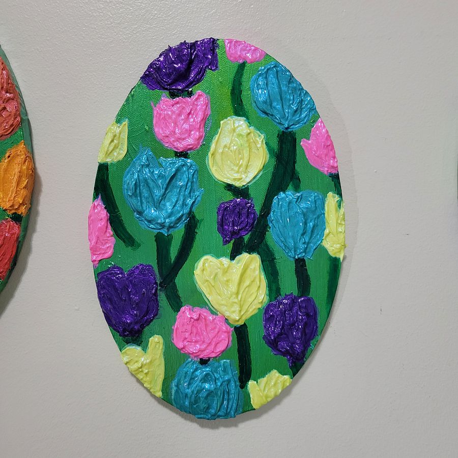 'Spring Candy' Tulips Impasto Painting product image (7)