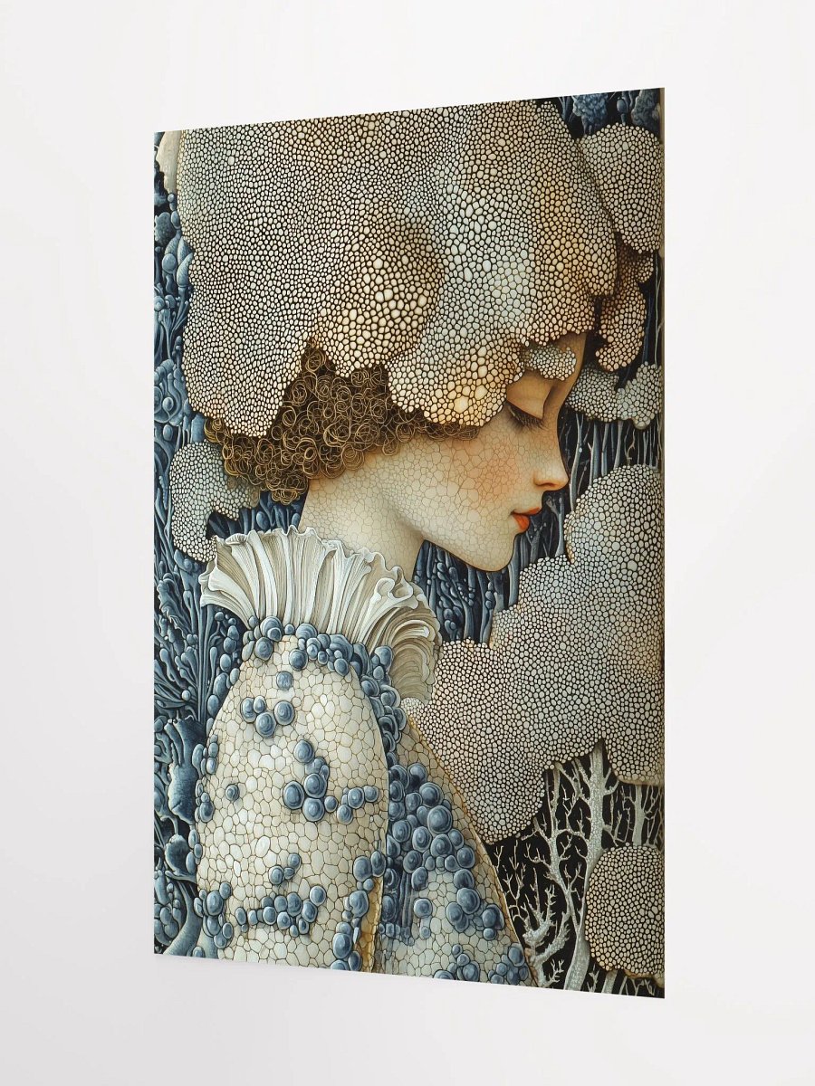 Mushroom Crown Maiden: Fantasy Poster of an Enigmatic Forest Nymph product image (3)