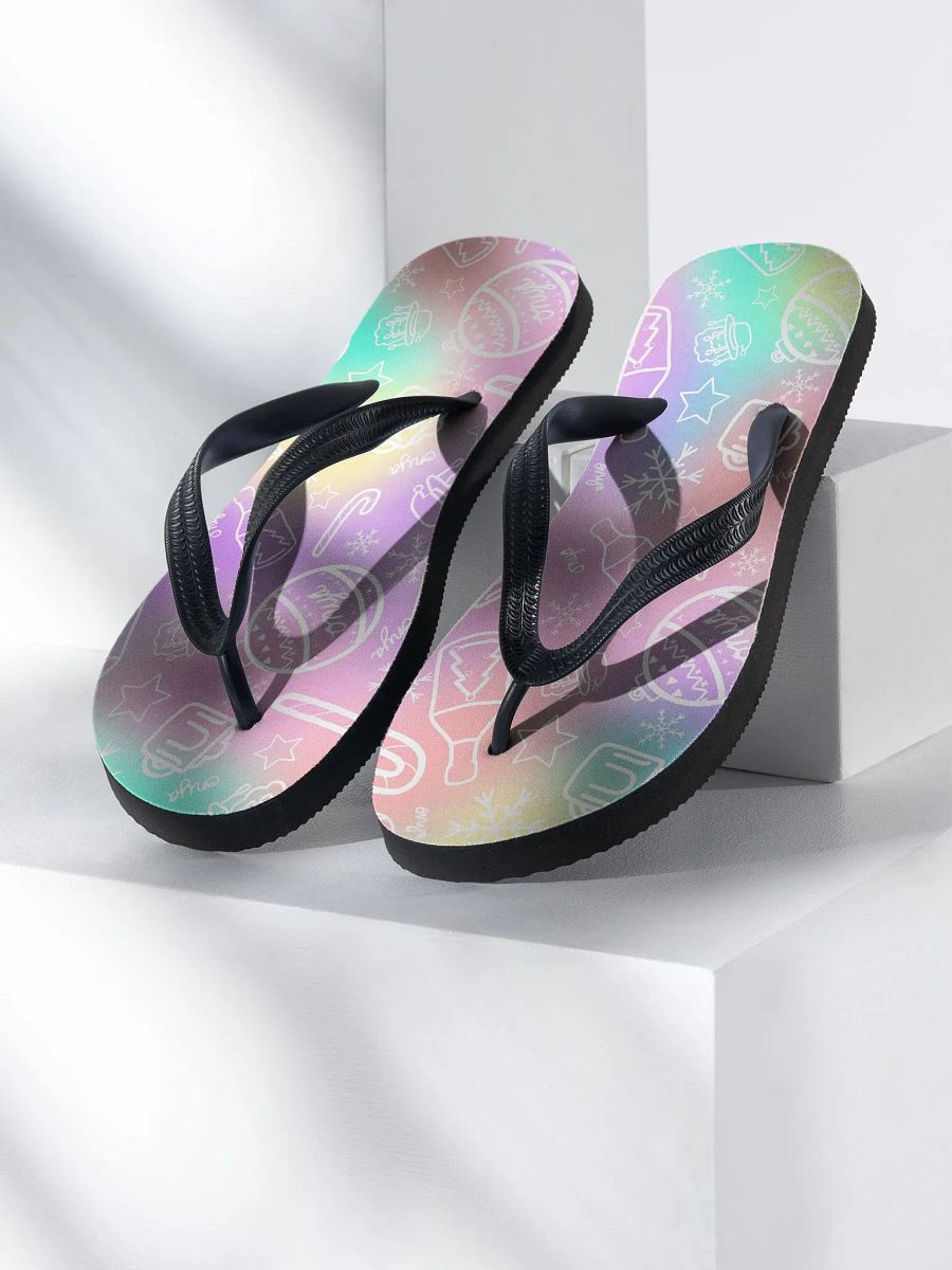 Limited Edition Christmas Tie Die Thongs Flip-flops product image (1)