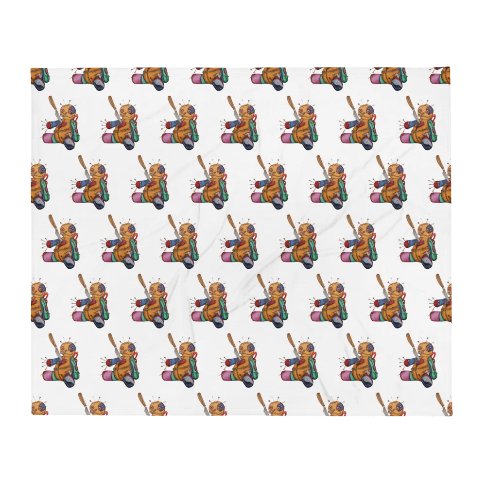 Stitches the Voodoo Doll Throw Blanket product image (1)