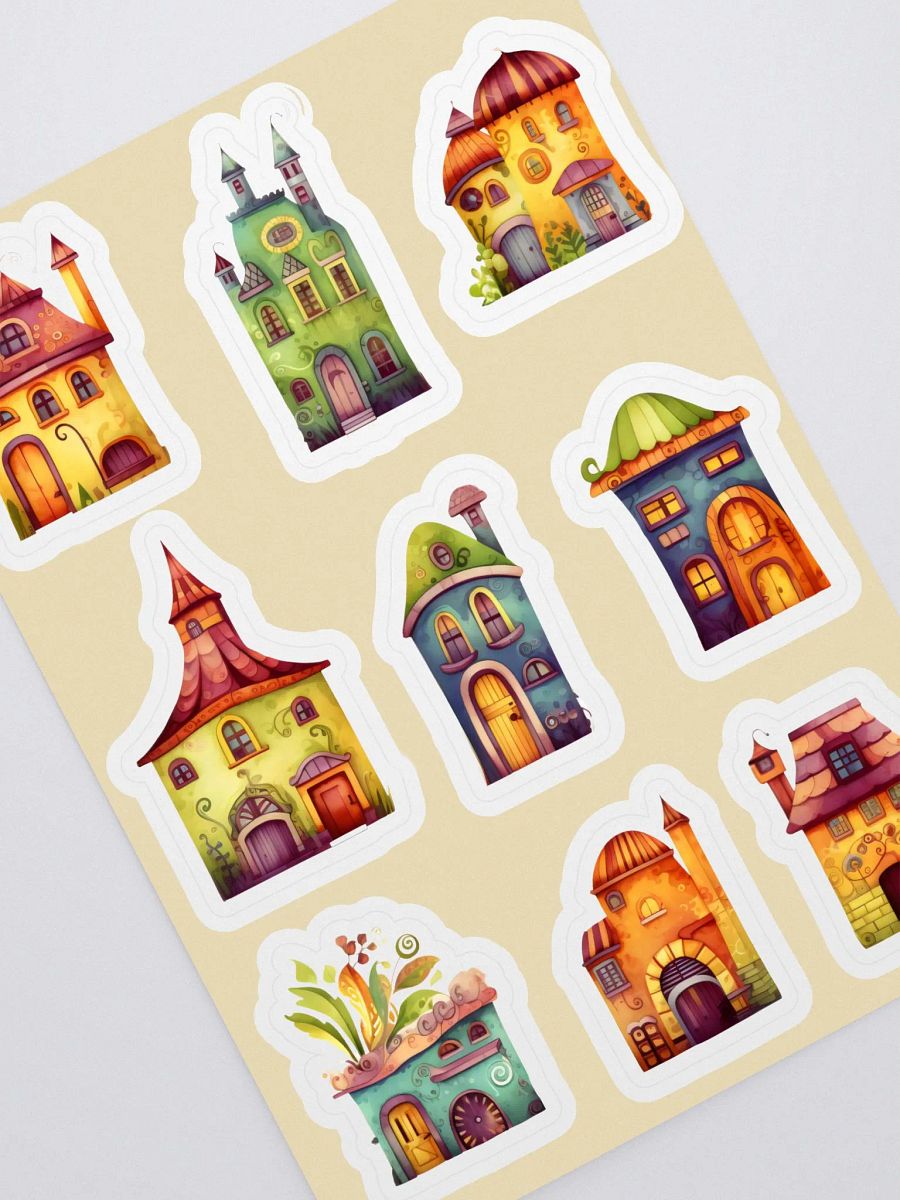 Houses Whimsical Sticker Sheet Set product image (3)