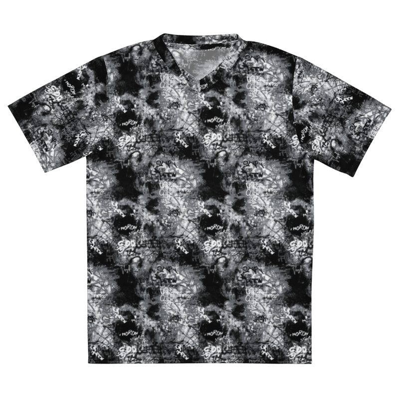 Black and White Graffiti | Recycled Unisex Sports Jersey product image (7)