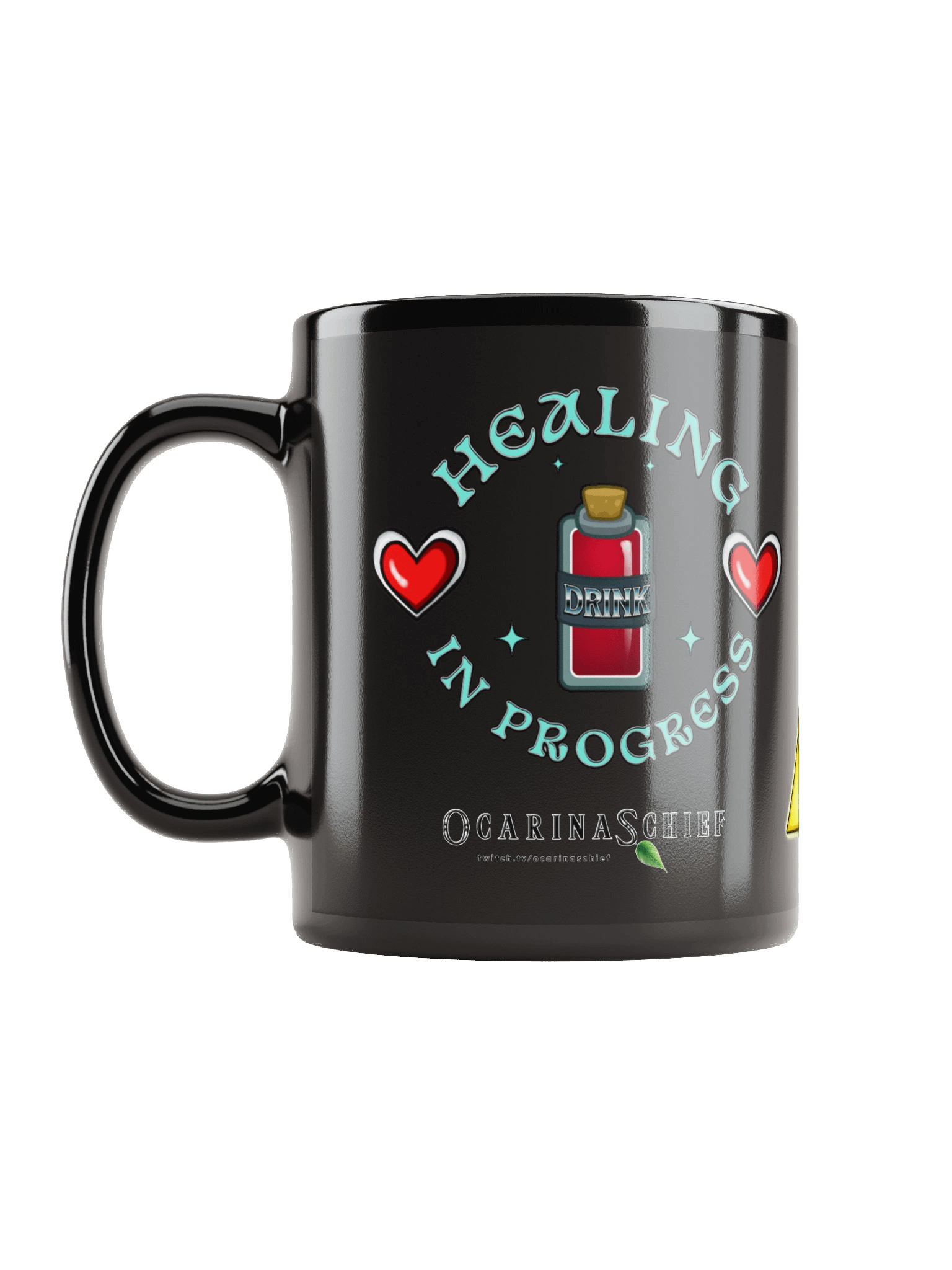 Healing In Progress Black Glossy Mug product image (6)