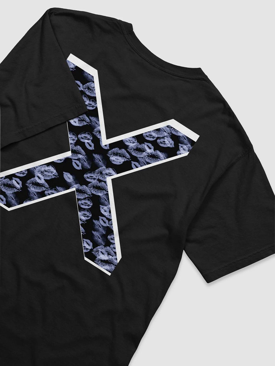 Black X Light Blue Lipstick Kisses Shirt product image (45)