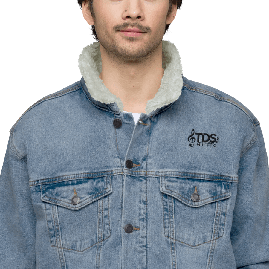 TDS Music Threadfast Sherpa Denim Jacket in Black and Blue (XS-3XL) product image (8)