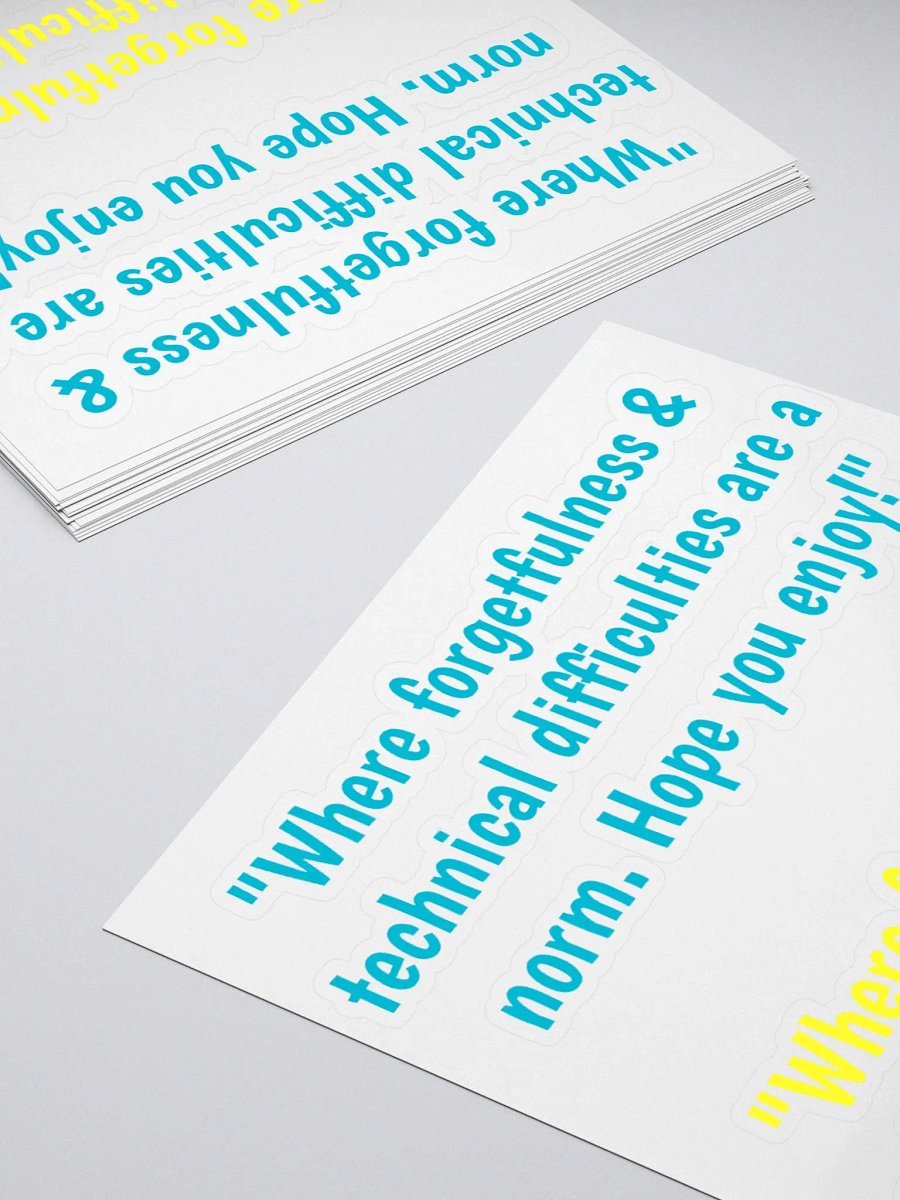 Blue & Yellow Jeeper Quote Stickers product image (12)