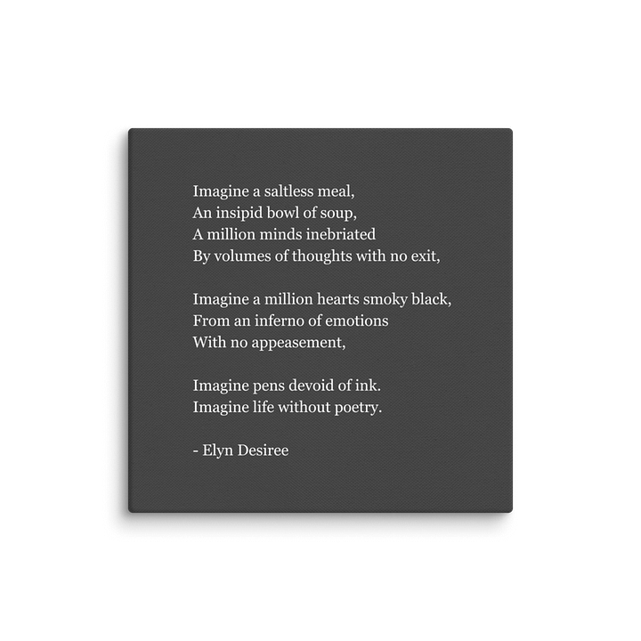 Life Without Poetry Canvas Print product image (6)