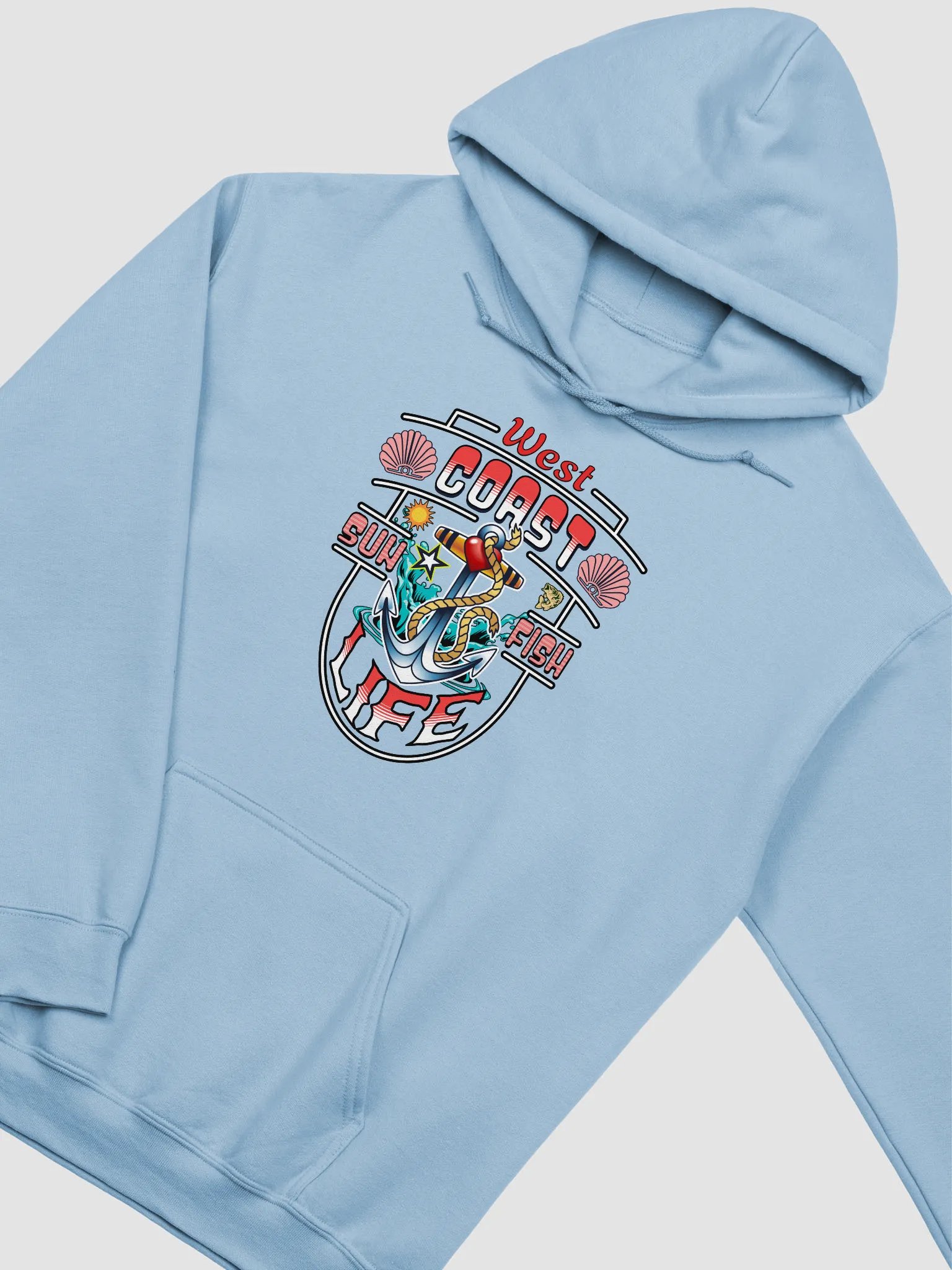 West Coast Life Seaside Serenity Graphic Hoodie product image (6)