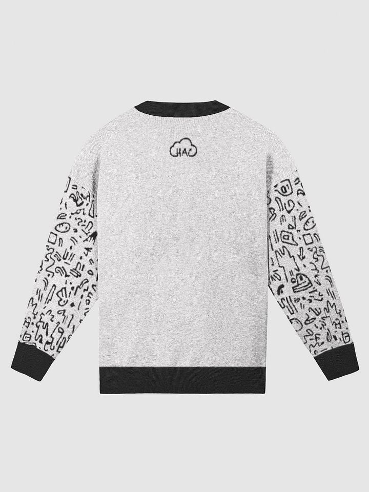 Black Cat knitted Crewneck Sweater Relaxed Fit product image (2)