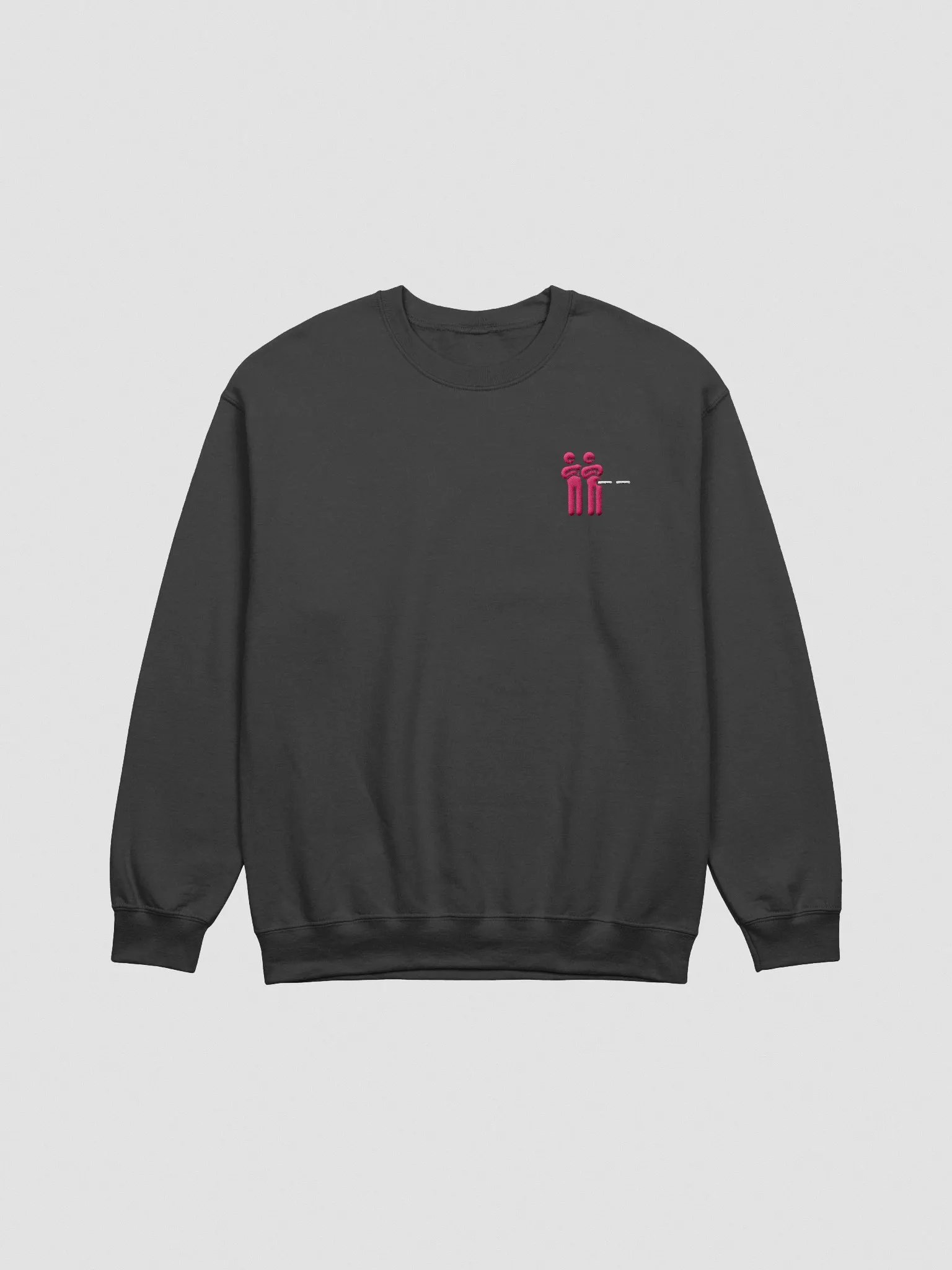 "Unimpressed" Embroidered Crewneck - Pink Logo product image (6)