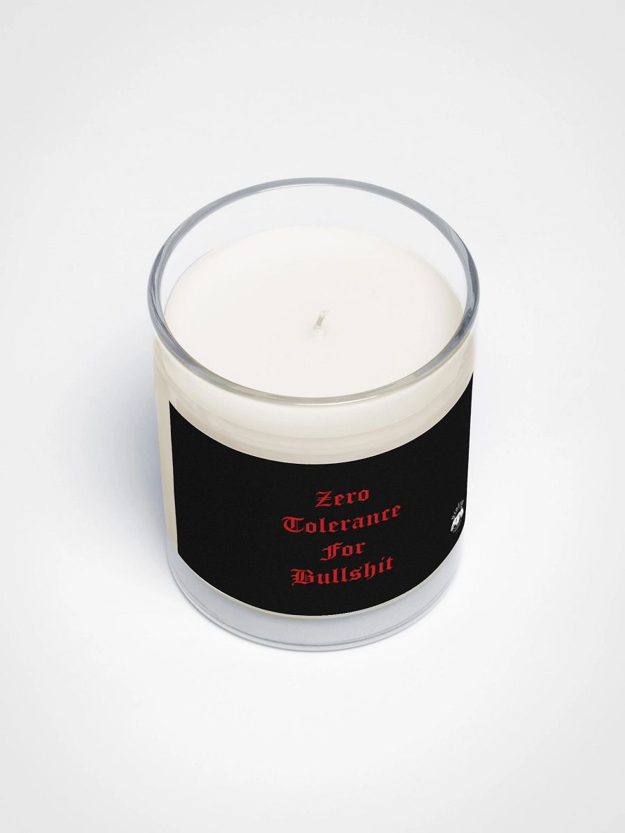 "Zero Tolerance" Unscented Candle product image (3)