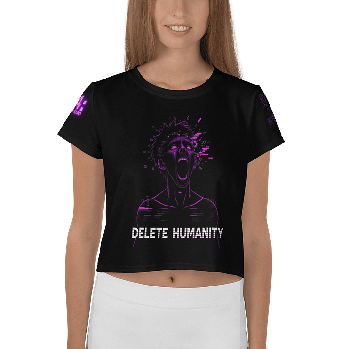 Delete Humanity Crop Graphic Tee product image (1)