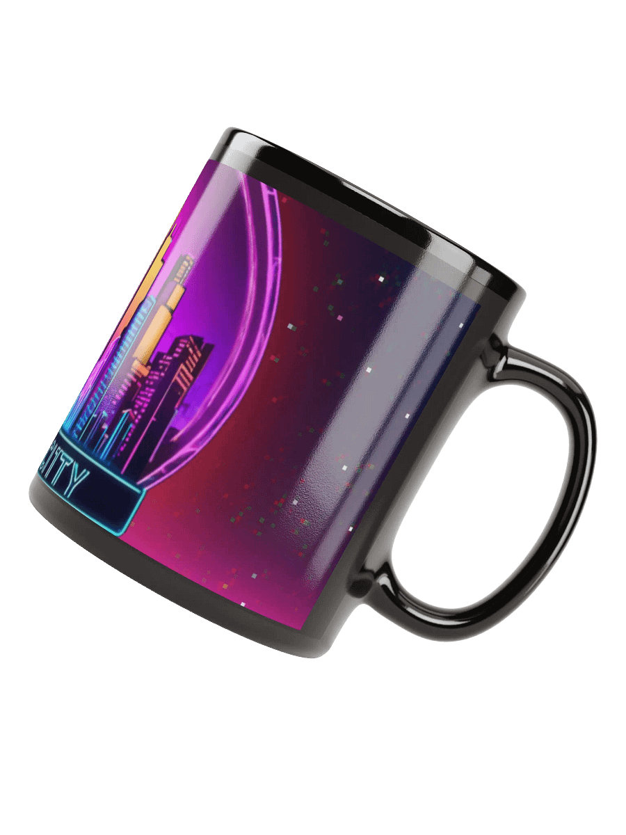 Neon Megacitygamer glitch Skyline Mug product image (8)