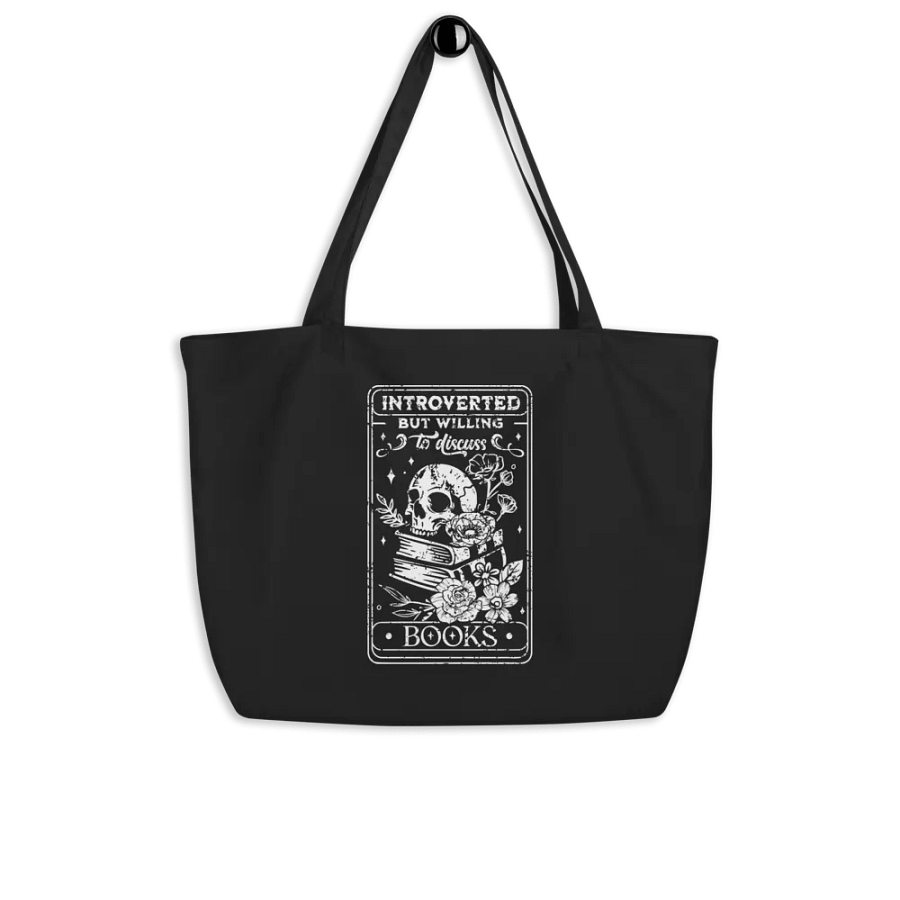 Introverted But Willing To Discuss Books Bag product image (4)