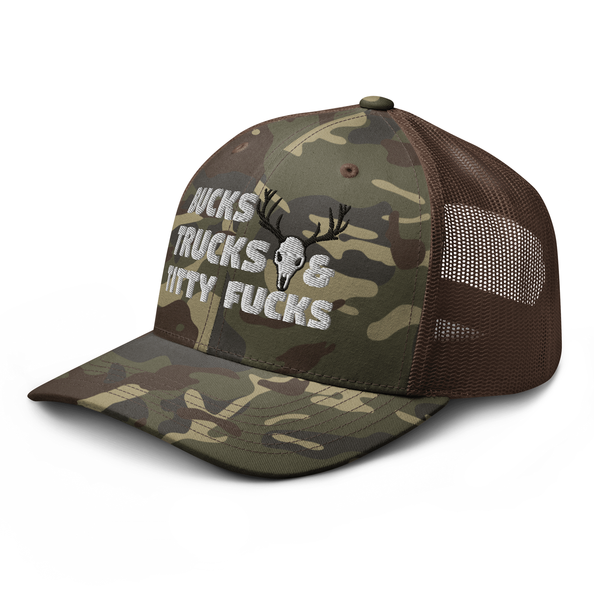 BUCKS AND TRUCKS Camo Trucker Hat product image (4)