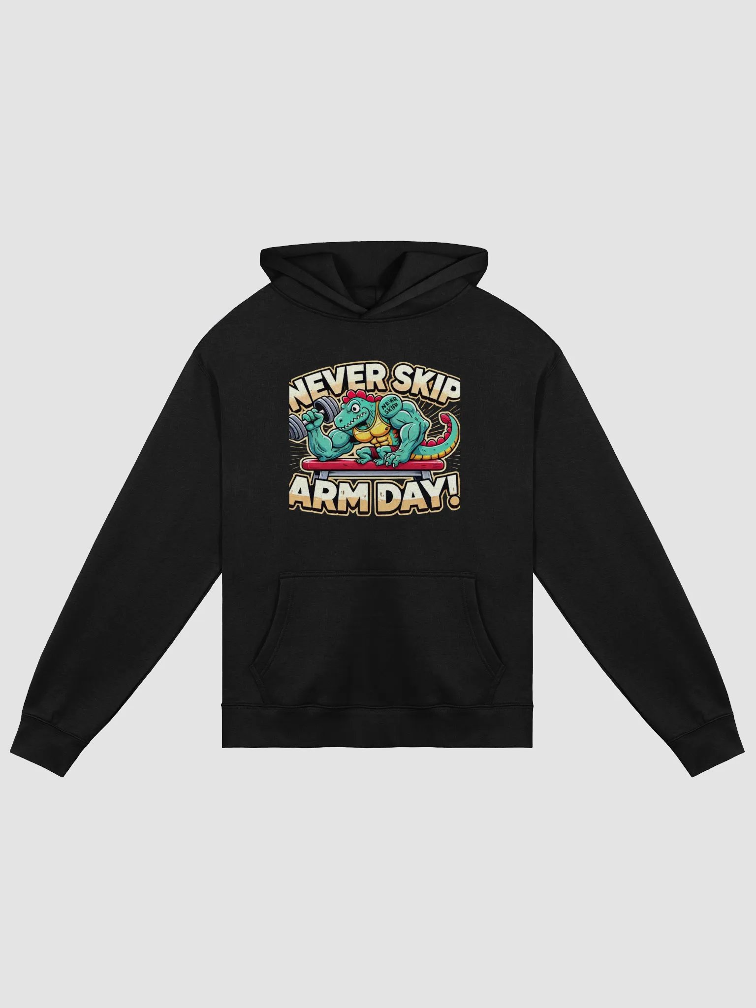 Arm Day Dino Unisex Hoodie product image (4)
