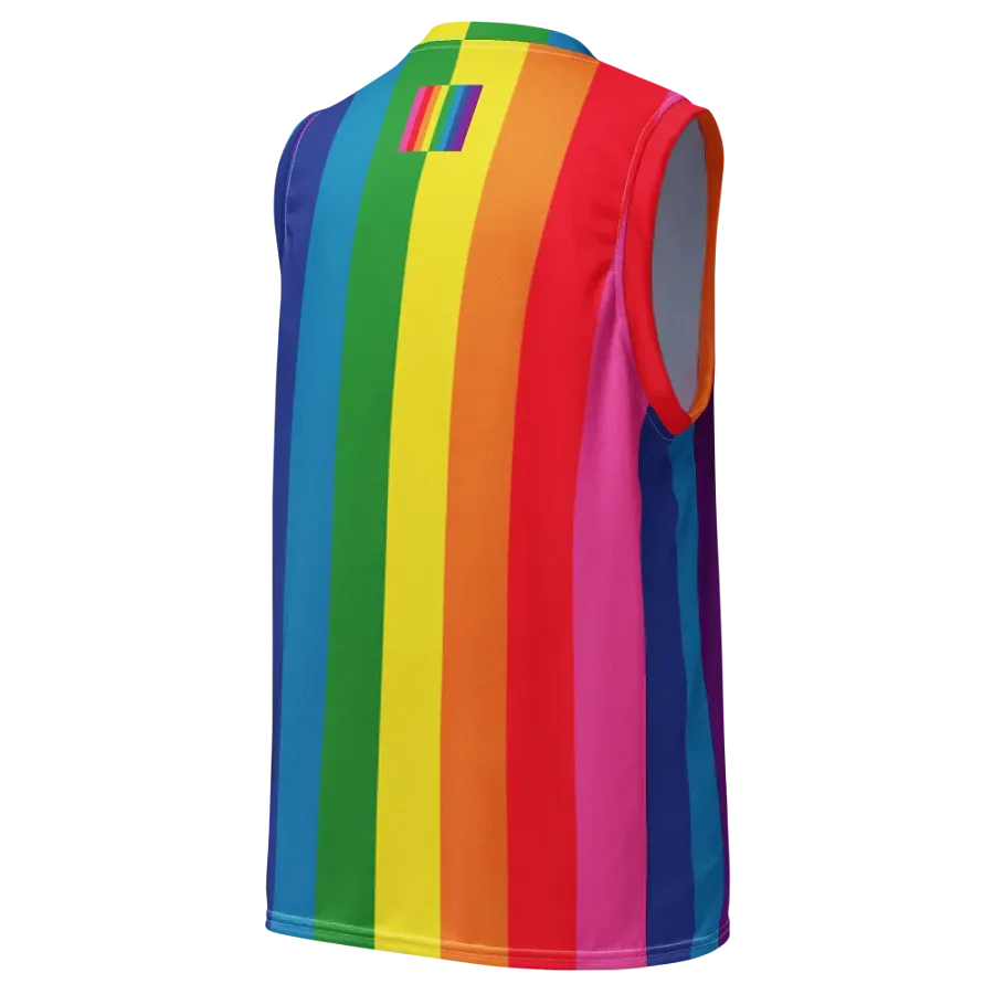 1978 Rainbow Pride Flag = 8-Color - All-Over Print Basketball Jersey product image (7)