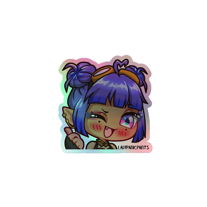 Chibi Lola Thumbs-Up Holographic Sticker Set product image (1)