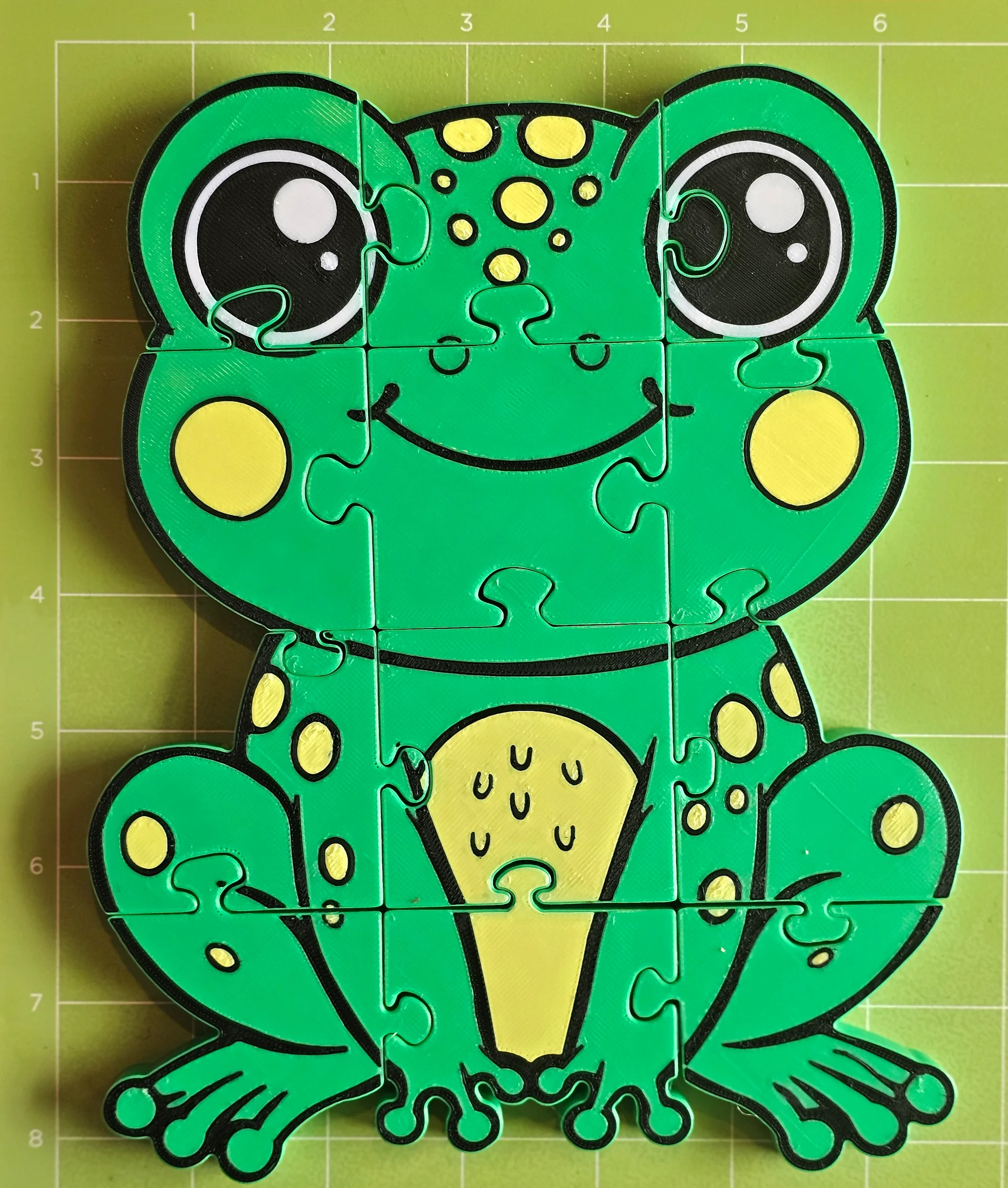 Frog 3D Printed Jigsaw Puzzle – A Ribbiting Brain Teaser for Little Hands! product image (4)