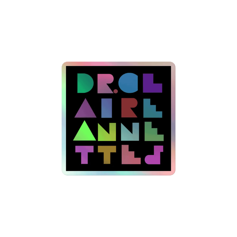 Claire-boodle Holographic Sticker product image (1)