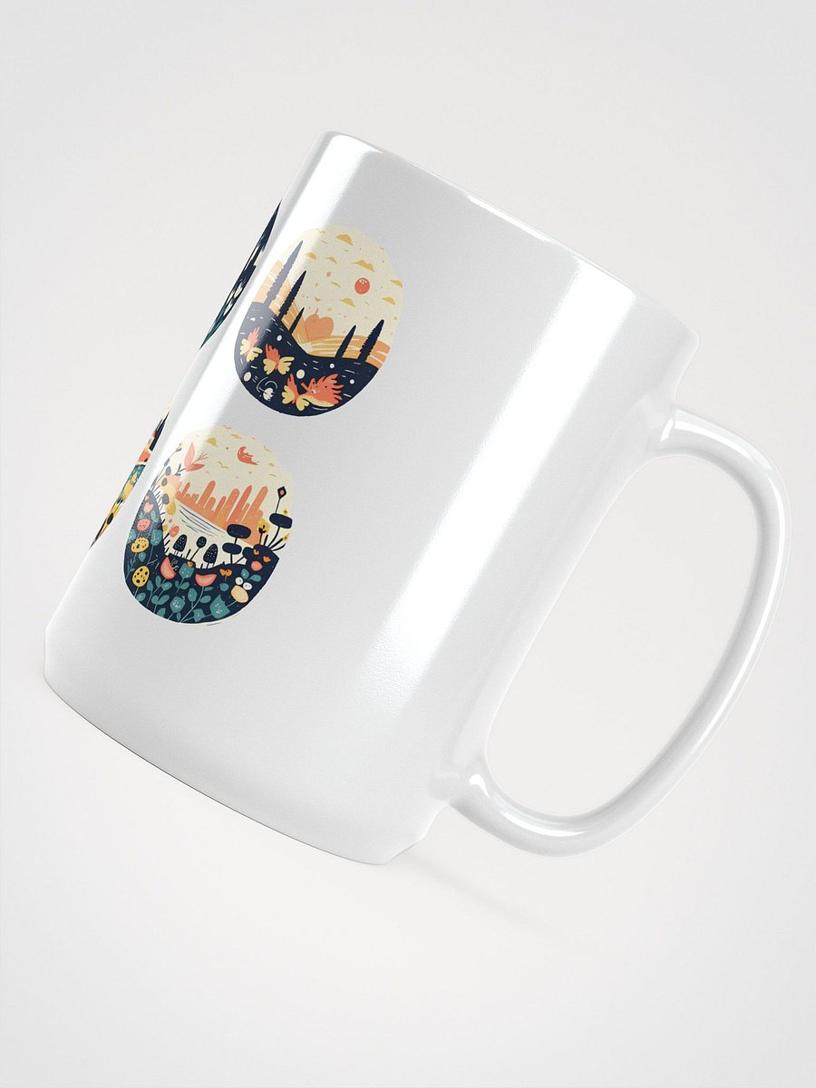 Whimsical Nature Scenes Collection | Vibrant Circular Art Prints product image (4)