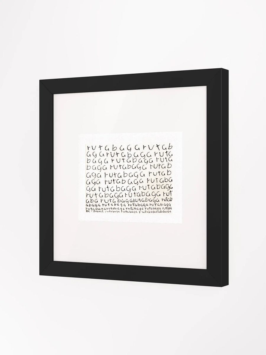 rutabaga Panel Card Print Framed product image (2)