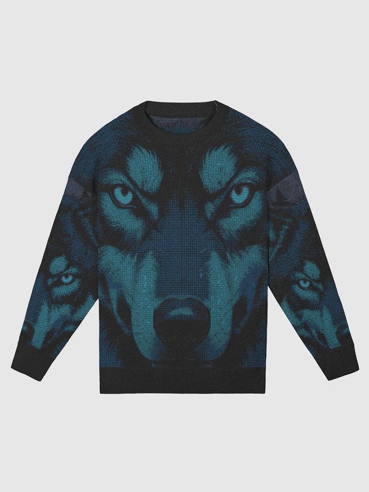 Misty Wolf moon Knitted Crewneck product image (4)