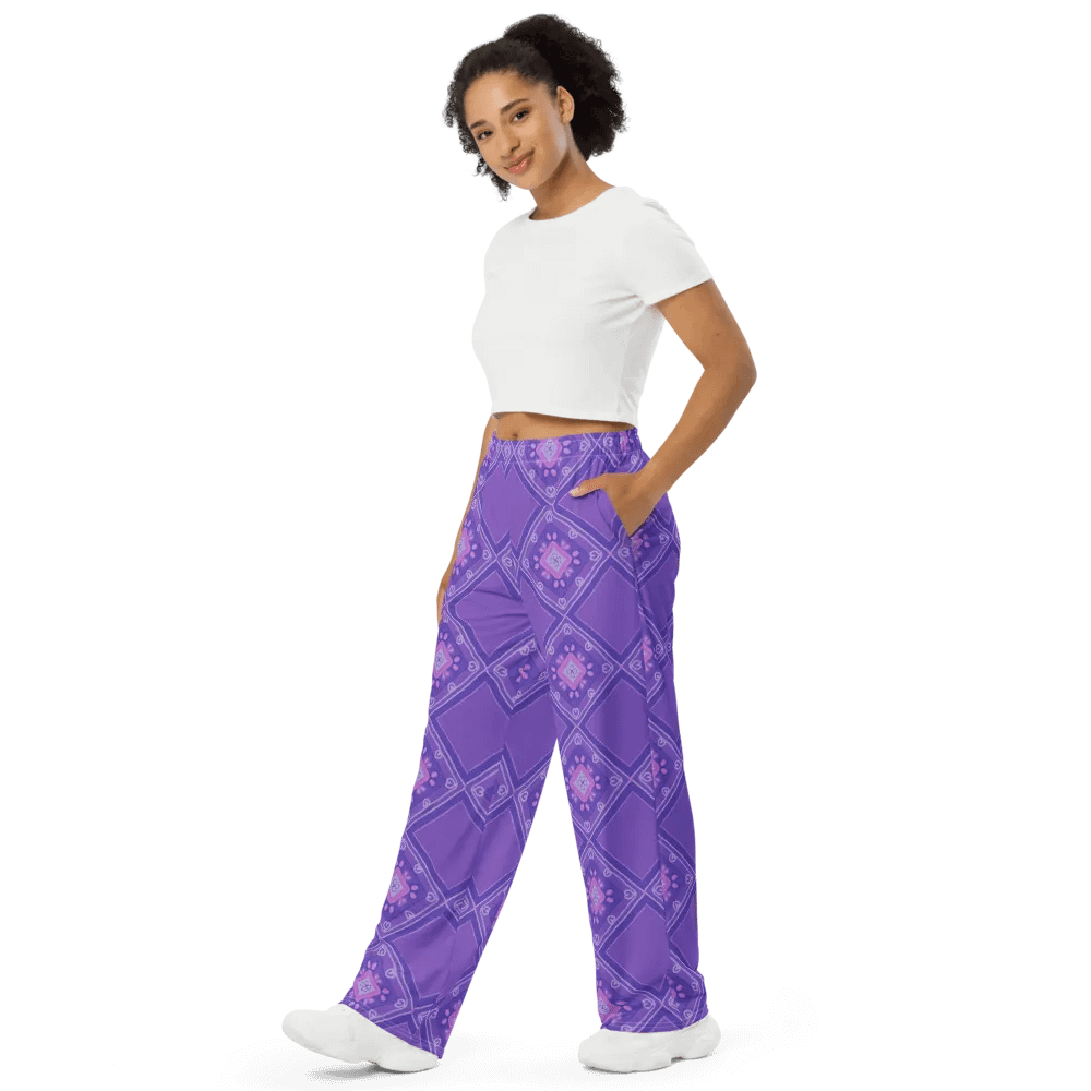 Lavender-Purple Wide Leg Pants product image (4)