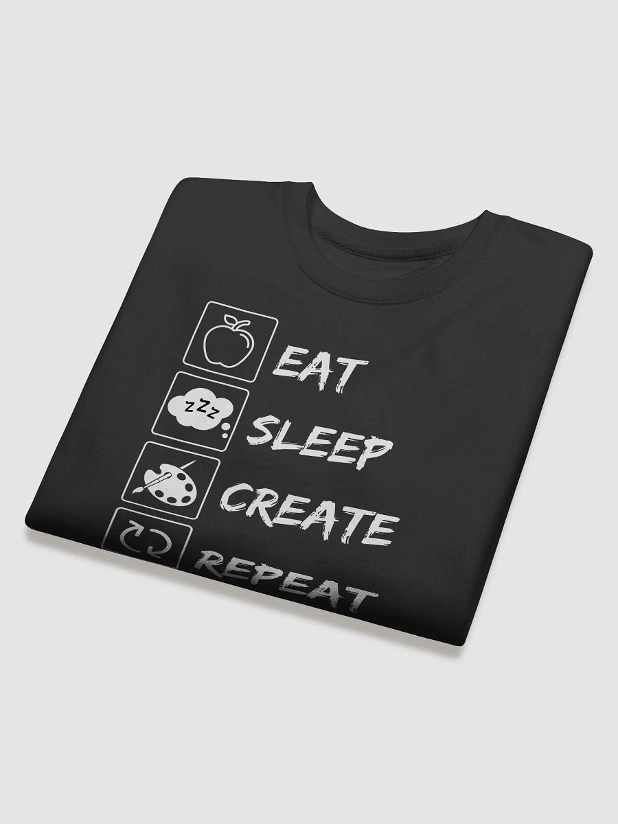 Eat, Sleep, Create, Repeat Sweatshirt | Premium Cotton Comfort product image (4)