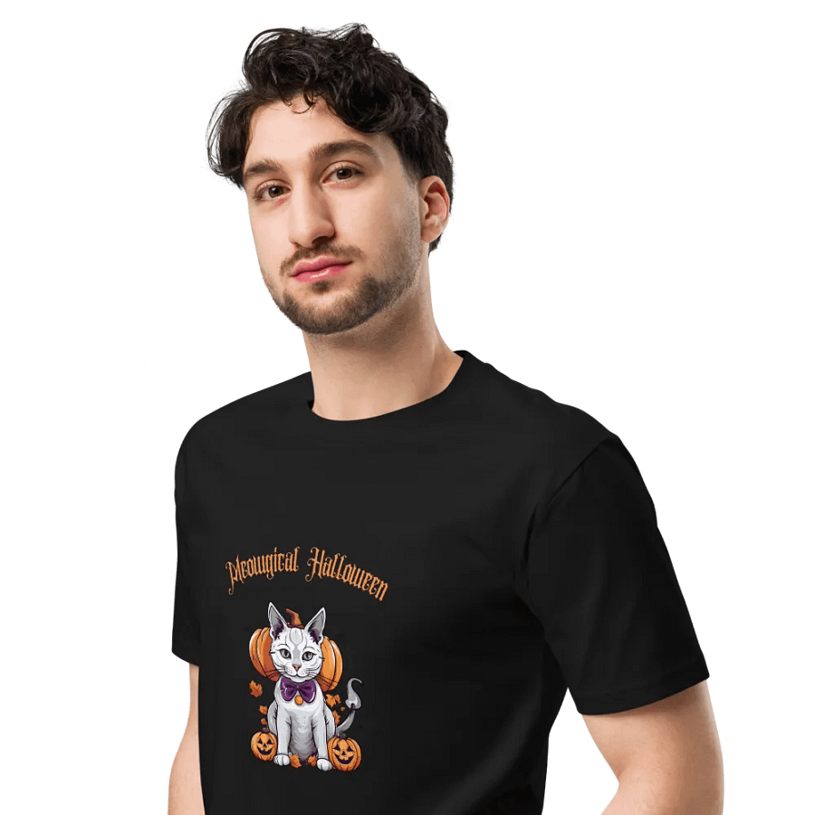 Witchy Cat Halloween Unisex T-Shirt product image (6)