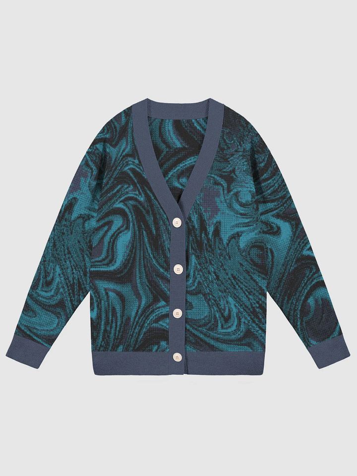 Blue Swirl Fractal Cardigan product image (3)