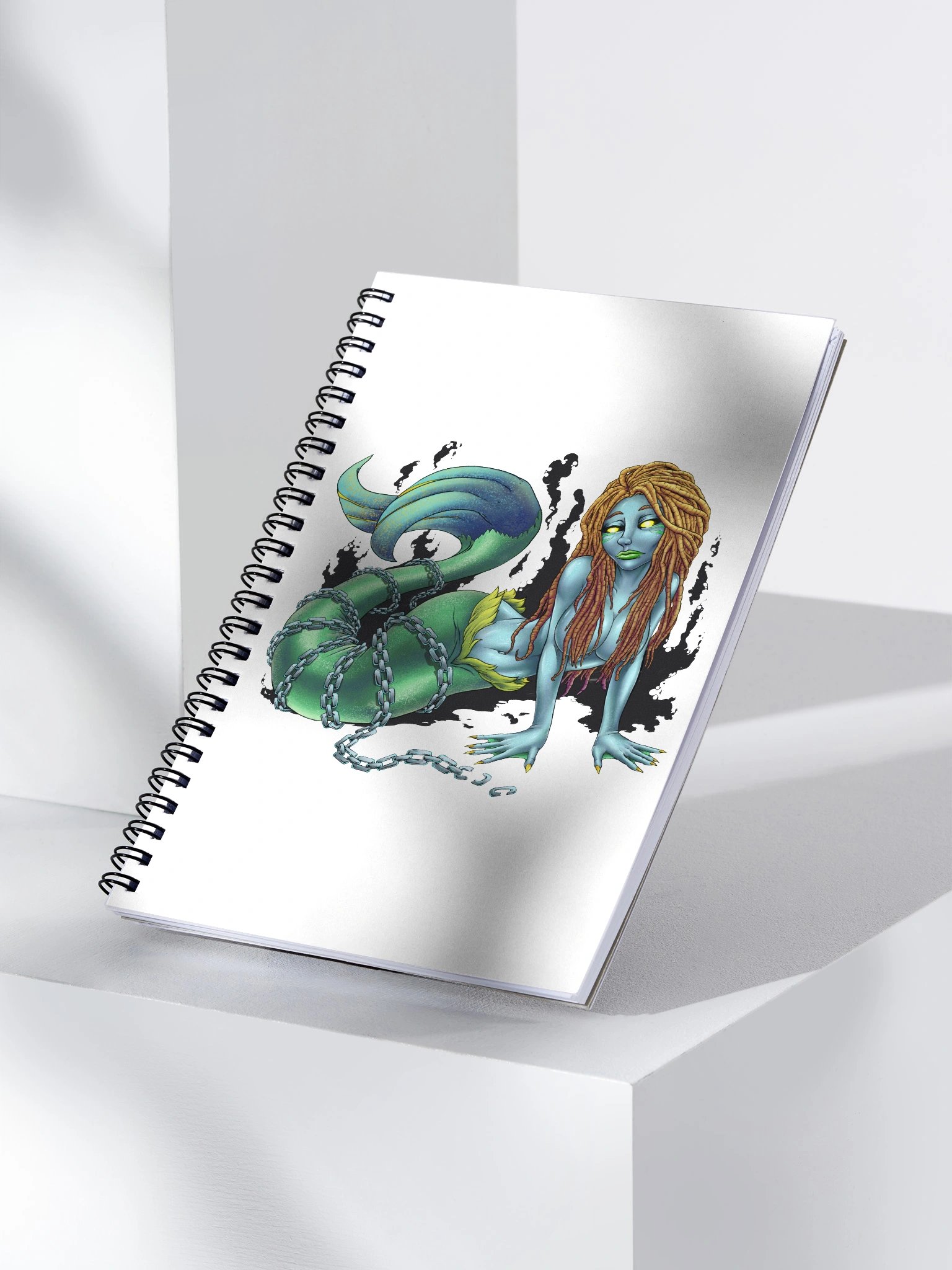 Chained Mermaid Spiral Notebook product image (3)