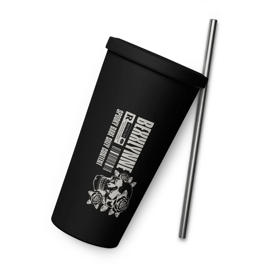 Restricted Content INSULATED TUMBLER WITH A STRAW product image (10)