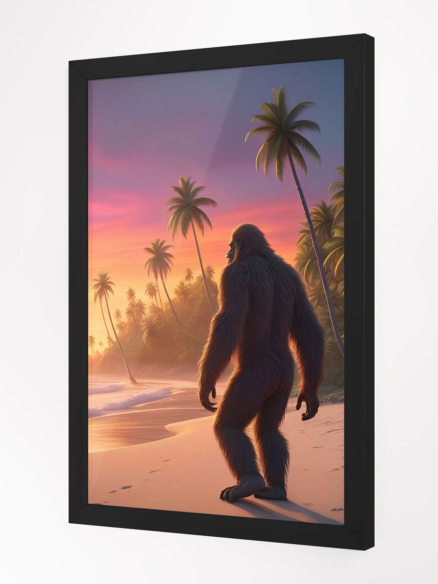 Bigfoot on the beach wall art product image (7)
